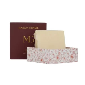 Maison Genial Luxury Sandal Wood Bordo Goat Milk Sabun 100g